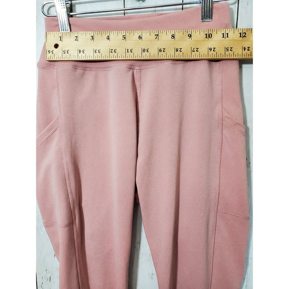 New Look Sport Pink Athletic Leggings With Pockets Size S/M Polyester Spandex - Picture 6 of 9